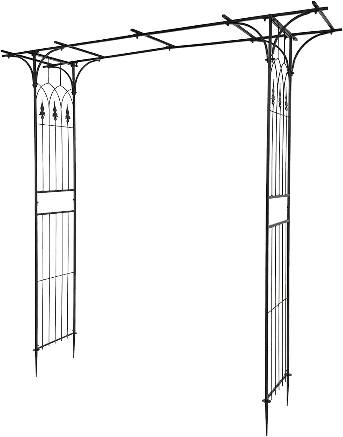 VINGLI Garden Arbor, Arch Archway for Wedding Ceremony Party, Steel Garden Trellis for Plant