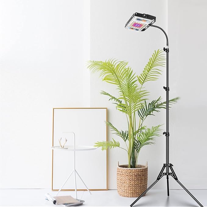 LBW Grow Light with Stand, Full Spectrum LED Plant Light, Floor Grow Lamp with 63" Adjustable