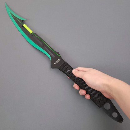 27" Fantasy Machete. Fixed Blade Knife. 440 Stainless Steel Blade. For Collection, Gift, Camping
