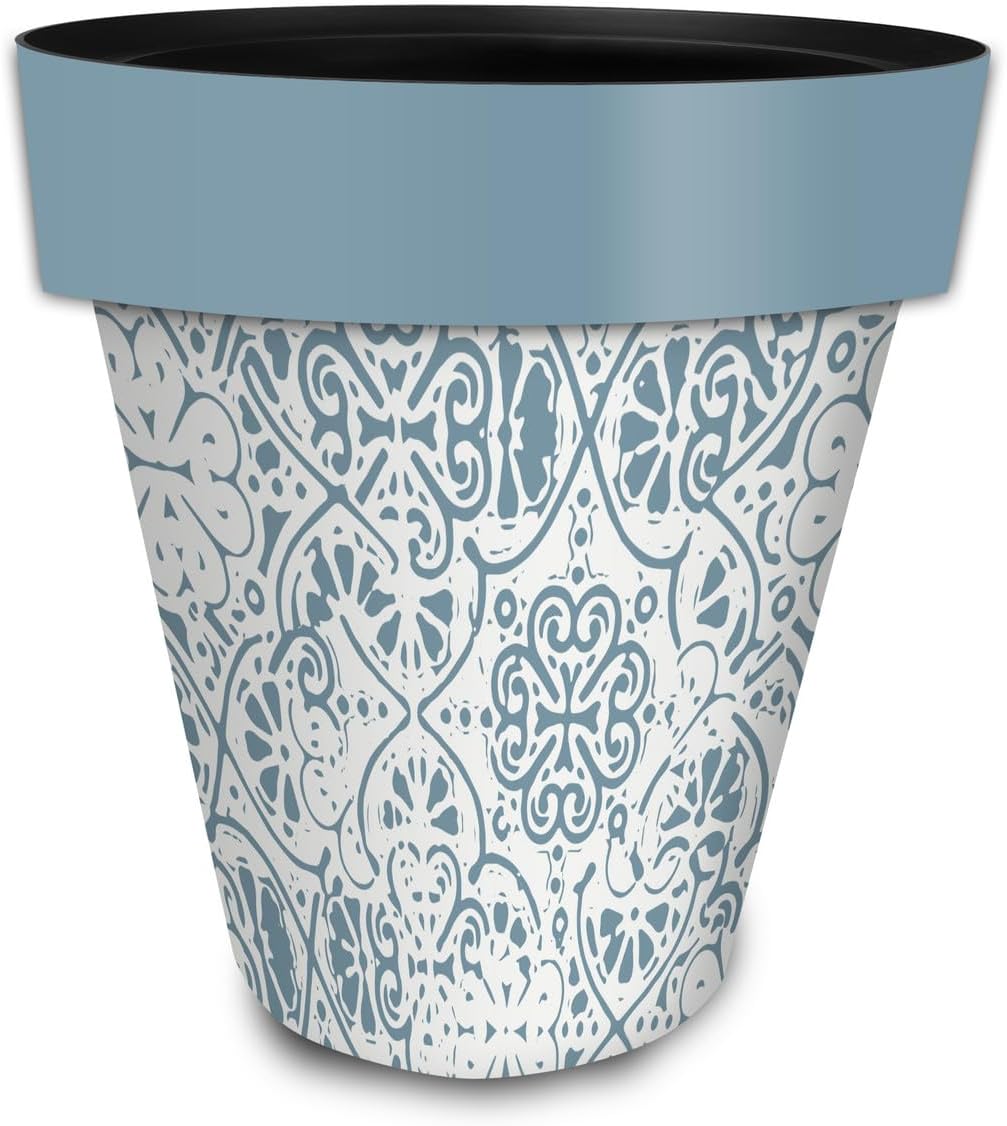 Briarwood Lane Ornamental Blue and White Large Planter