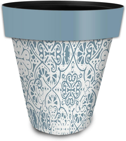 Briarwood Lane Ornamental Blue and White Large Planter