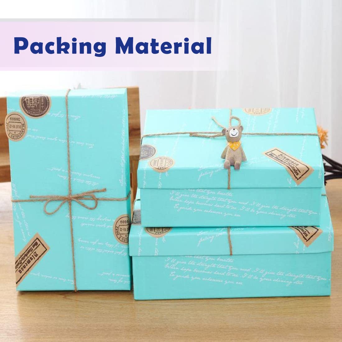 PerkHomy 1100FT Jute Twine String 2mm 3ply Natural Thin Twine for Craft Gardening Gift Wrapping