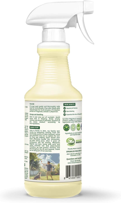 Mosquito Magician Indoor and Outdoor Spray - Use for Carpet, Furniture, Bedding, Couches & Pets