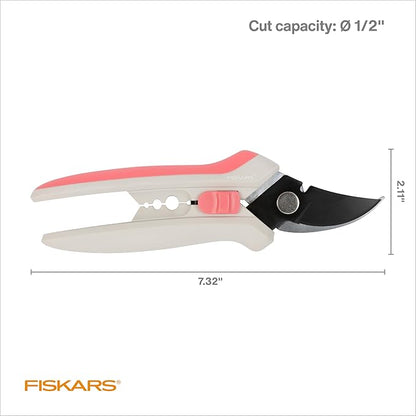 Fiskars Floral Pruning Shears, Gardener Gifts Women, Plant Cutting Scissors for Flowers, Spring
