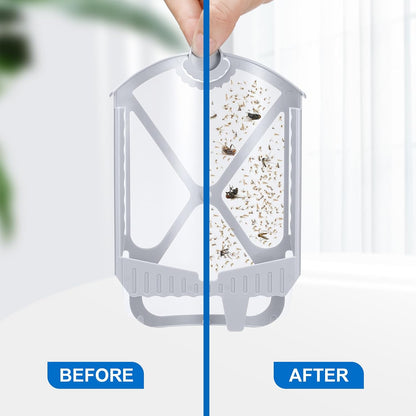 2 Flying Insect Traps & 2 Cartridges - Compatible with ZEVOM364A Refill - Plug in Fruit Fly Trap
