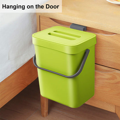 LALASTAR Food Waste Basket Bin for Kitchen, Small Countertop Compost Bin with Lid, Odor-Free Food