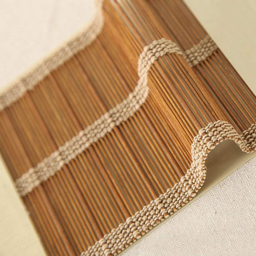 LETAU Wood Window Roman Shades, Bamboo Light Filtering Window Blinds for Indoor Home, Office