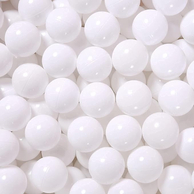 Ball Pit Balls for Kids, Plastic Refill 2.2 Inch Balls, 100 Pack, Bright Colors, Phthalate and BPA