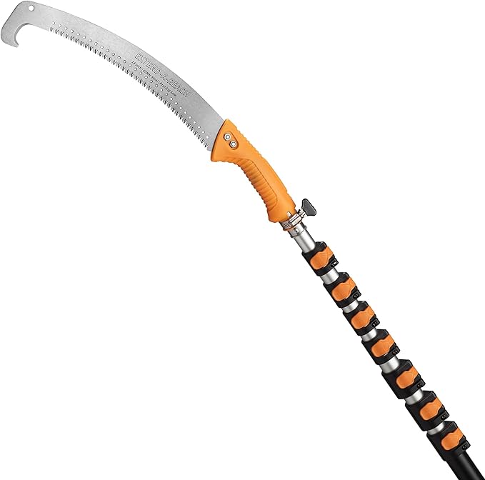 5-30 ft Pole Saw for Tree Trimming // Manual Telescopic Long Pole Tree Trimmer // Tree Trimming Saw