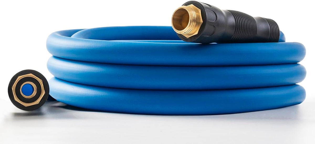 5/8" Hot/Cold Water Hose 15ft, -50℉ To 190℉ Heavy Duty,Flexible,Burst 600 Psi 3/4" Brass Fittings