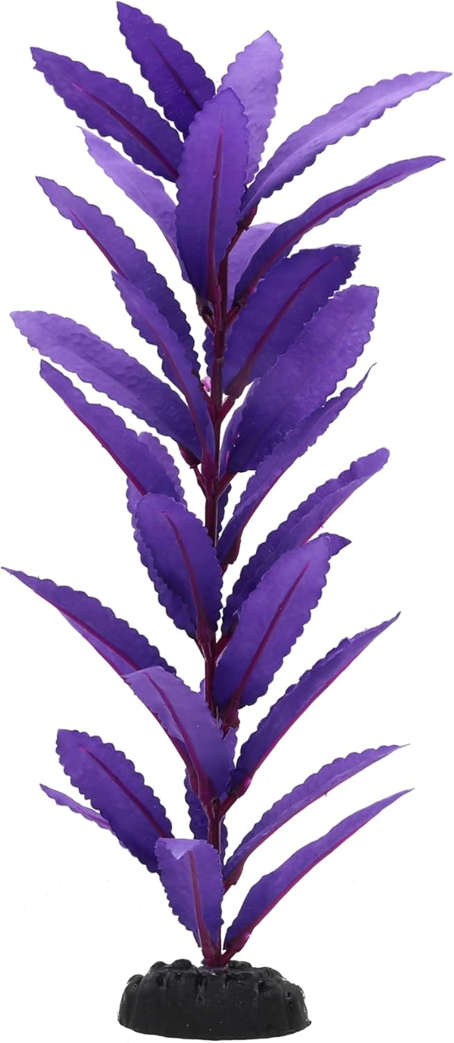2-Pack 12 Inch Aquarium Silk Aquarium Plants, Artificial Plastic Plant for Small Tank, Goldfish