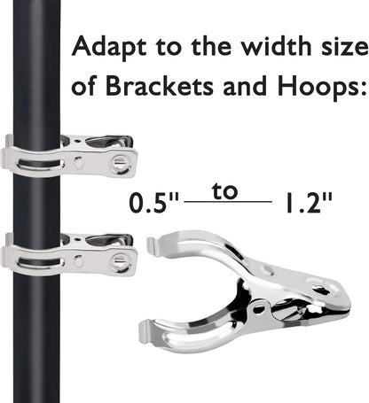 BESTEEL Upgraded 240 PCS Garden Clips, Greenhouse Clamps 100% Stainless Steel Heavy Duty Greenhuose