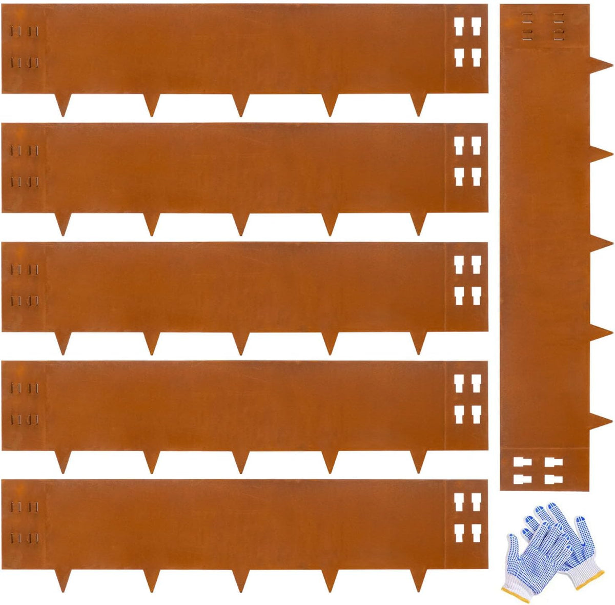 Corten Steel Landscape Edging Metal Garden Edging 40 Inch Strips Landscaping Steel 10 Inch Depth