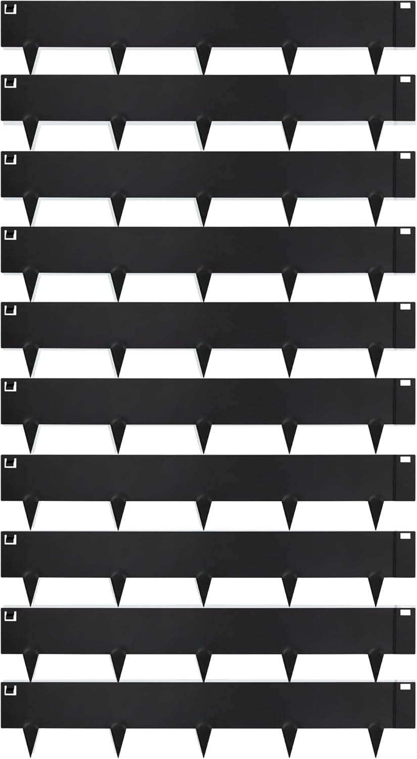Worth Garden 10-Pack (34Ft Total) Galvanized Steel Landscape Lawn Edging - 8 in. H Bendable Metal
