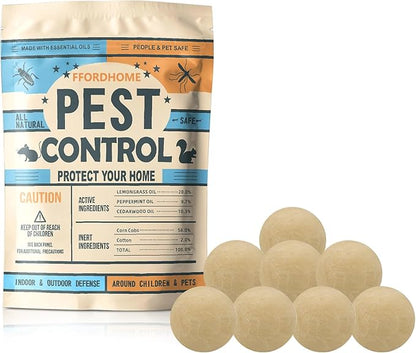 Pest Repellent ， Moth Balls for Outdoor use， Keep Pest Away Repel Mice and Rats, Roach, Ant