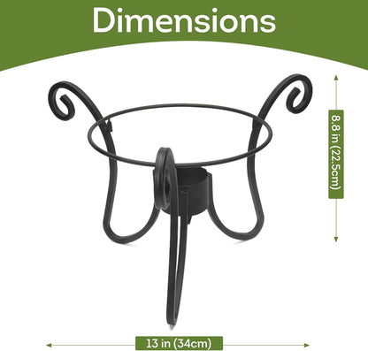 Lily's Home Foldable Metal Gazing Ball Stand - Durable Rust-Resistant Display Stand for 10 to 12