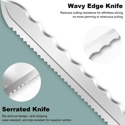 Sod Cutter knife: Stainless Steel Garden Knife 11.14-inch sharp blade, double-edged sod knife for
