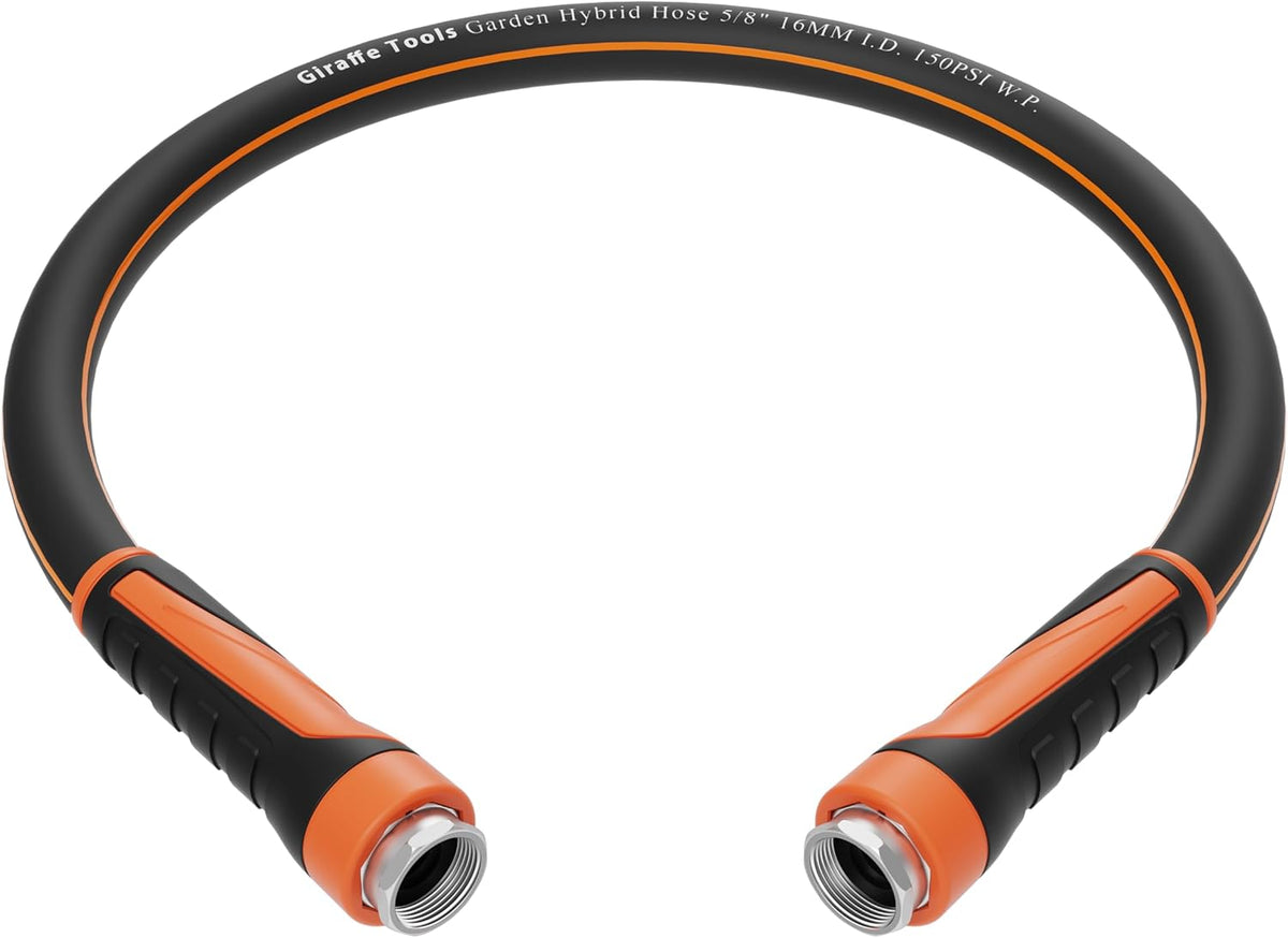 Giraffe Tools Garden Leader Hose 3ft x 5/8", Short Water Hose Heavy Duty, Flexible, Lightweight
