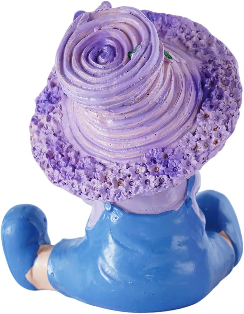 Lavender Garden Decorative Figurines,Resin Garden Statues for Outdoor Patio Lawn,Indoor Home
