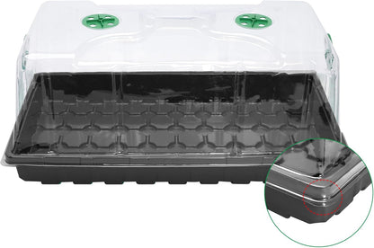 MIXC 10 Pack Humidity Dome 7" Tall Extra Strength, 1020 Growing Trays Cover, Propagation Seed