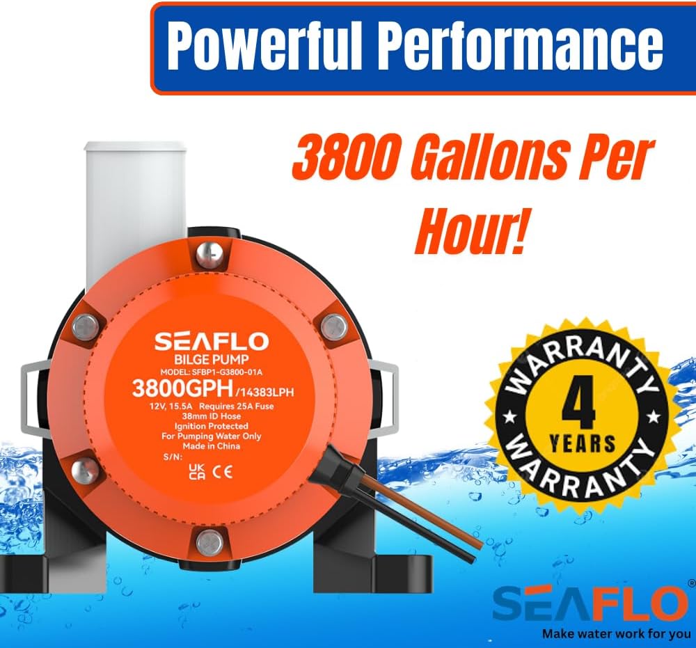 SEAFLO 24v General Purpose Pump 3800 GPH