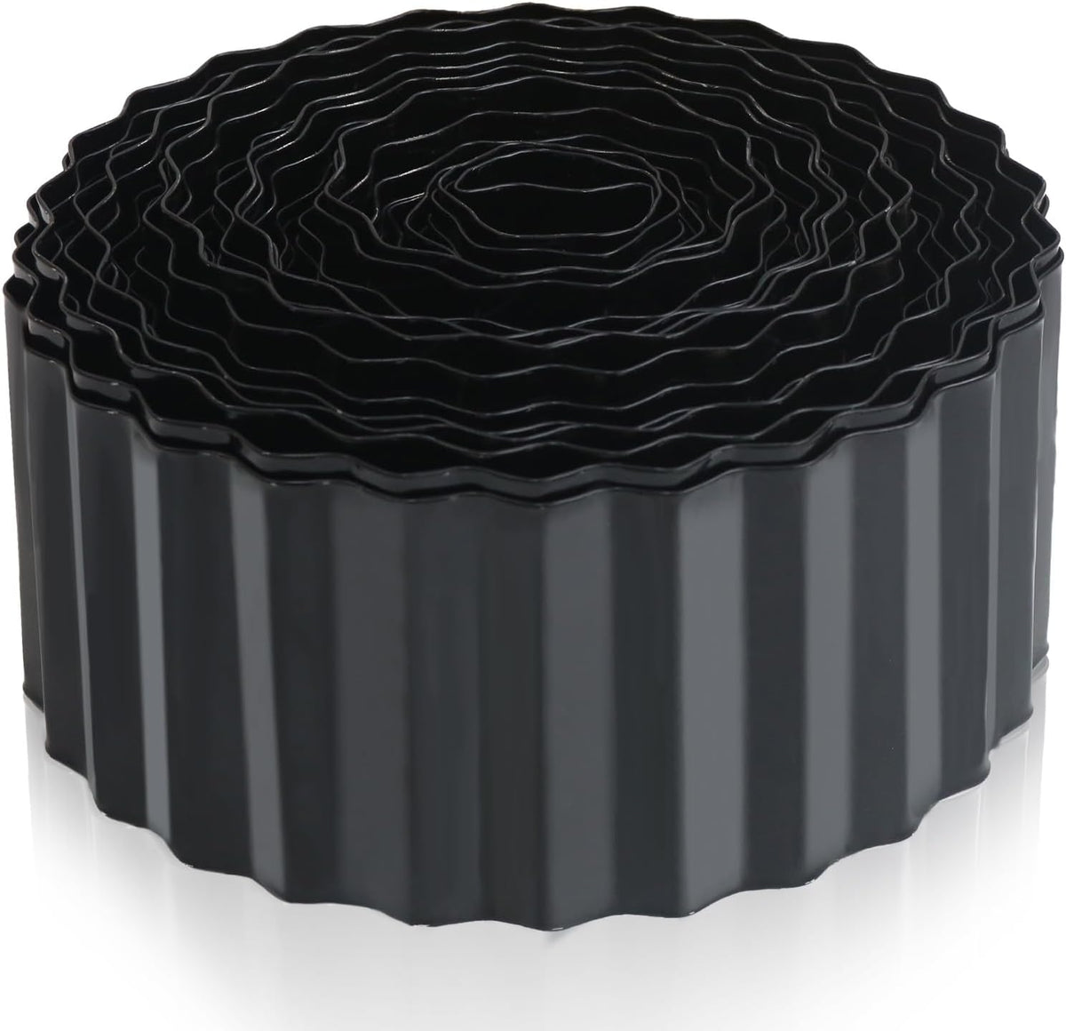 Metal Corrugated Garden Edging, 4" x 50Ft Landscape Edging for DIY Flower Beds, Flexible Bender