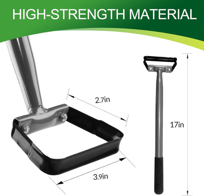 Walensee Hula Hoe Garden Tool, Weed Hoe,Stirrup Hoe with 14 Inch Scuffle Loop, Sharp Durable Metal