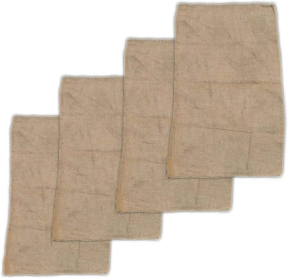 All Natural Reusable Jute Burlap Sacks 24" x 40" | Potato Sack Race Bags for Kids & Adults |