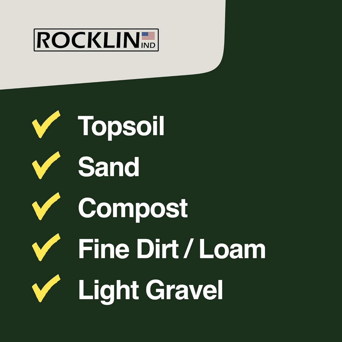 Rocklin™ Lawn Leveling Rake | Levelawn Tool | Level Soil or Dirt Ground Surfaces Easily | 48” x 10”