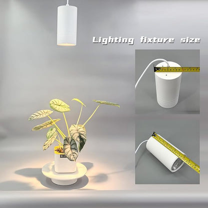 Hanging Plant Grow Light Full Spectrum Warm White Color with Timer Ceiling Decorative Grow Lamp for