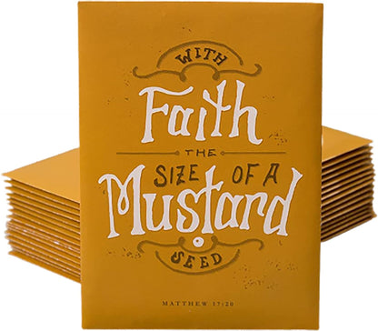 Bentley Seeds with Faith Pre Filled Giant Curled India Seed Packets - 25 Individual Mustard Seed