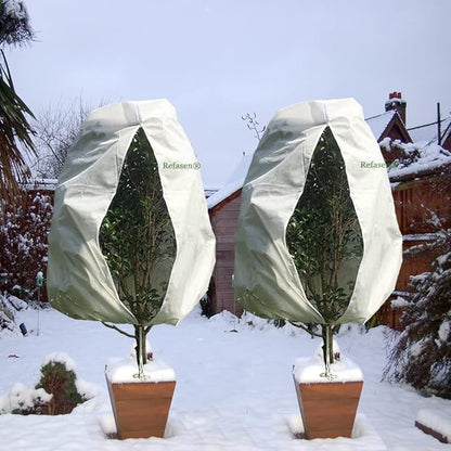 Plant Covers Freeze Protection,2 Packs 70”H X60”W 2.2oz Frost Blankets for Outdoor Plants Frost