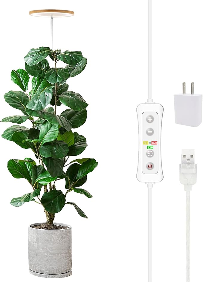 Plant Grow Light,yadoker LED Growing Light Full Spectrum for Indoor Plants,Height Adjustable