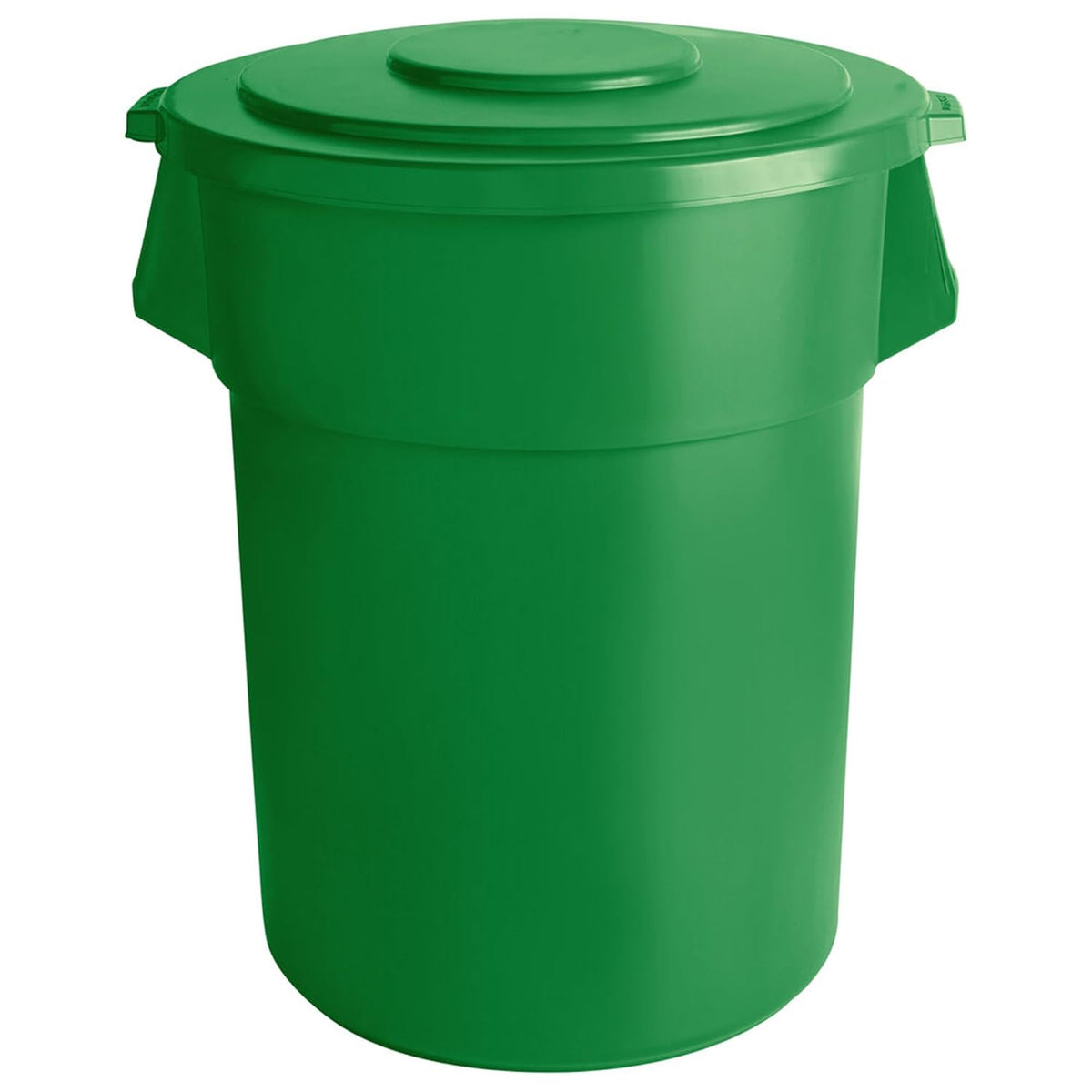 PRO&Family Trash can with Lid (Green, 55 Gallon)