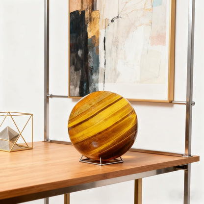 5-6CM/1.97-2.36inch Ttiger Eyes Crystal Ball Polished Natural Tiger Eye Stone Sphere Decorative