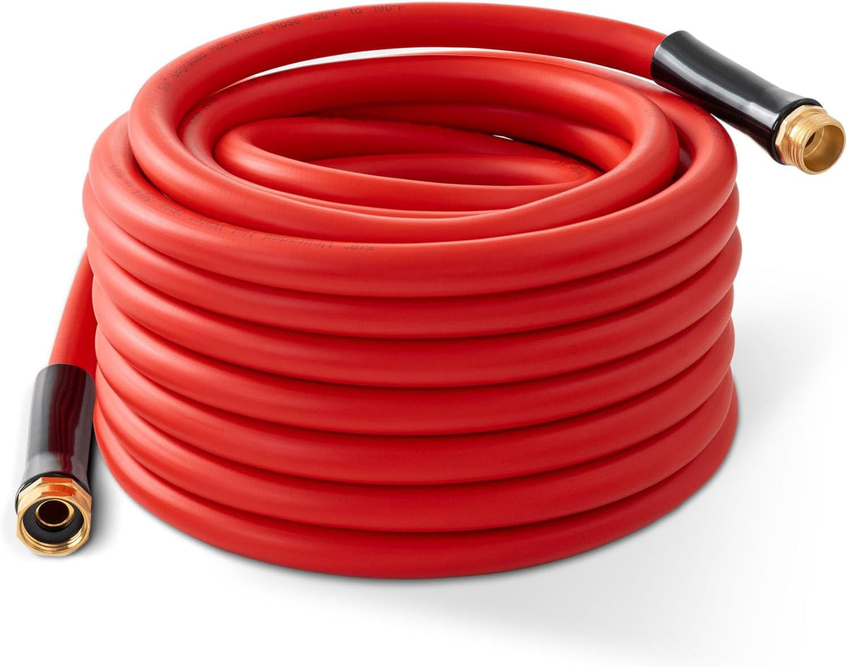 Garden Hose 50ft x 3/4” Hot Water Hose, Heavy Duty -50°F to 190°F,Burst 600Psi Flexible Upgraded