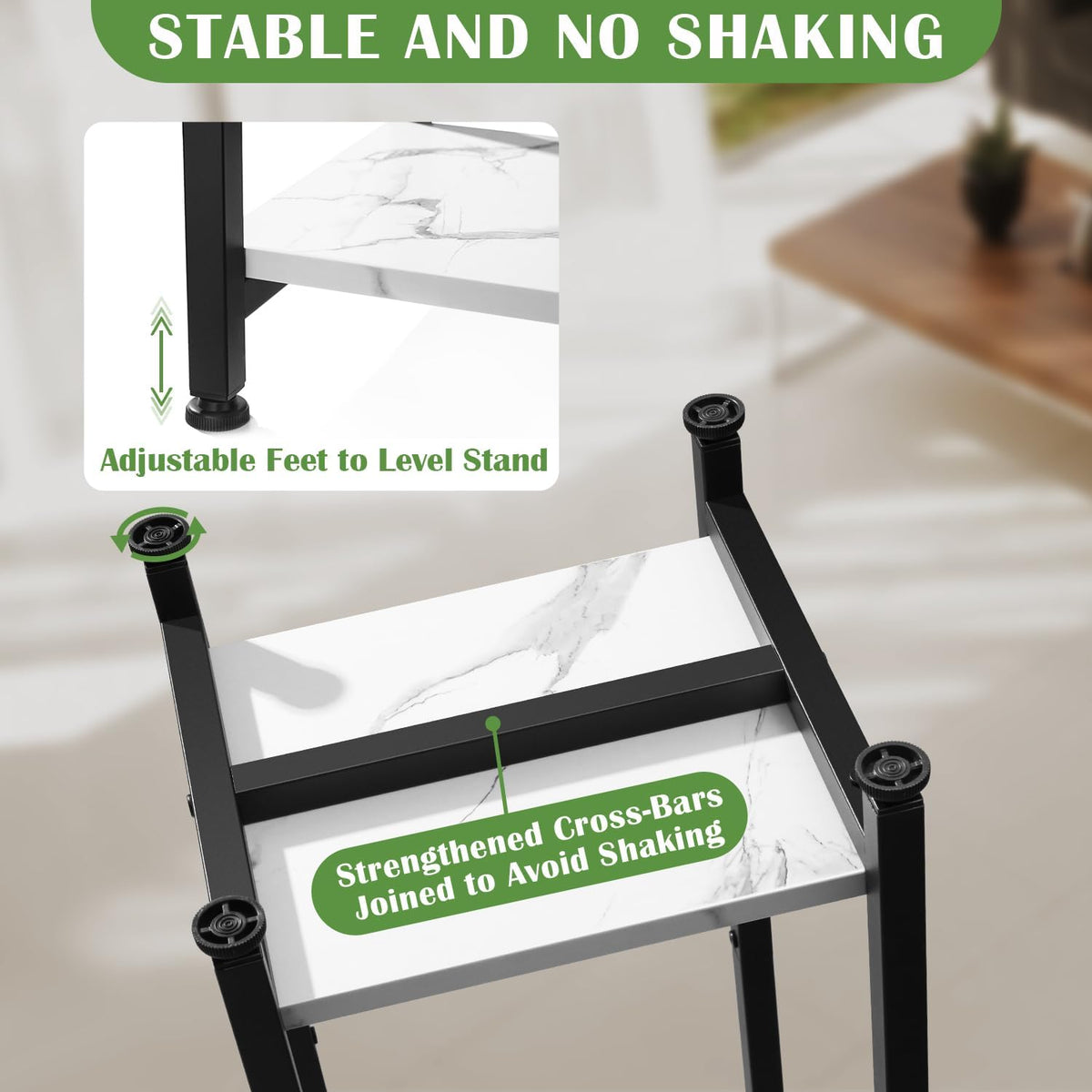 Extra Tall Plant Stand Indoor,40 Inch Plant Stands,2 Tier Metal Plant Stand with Heavy Duty