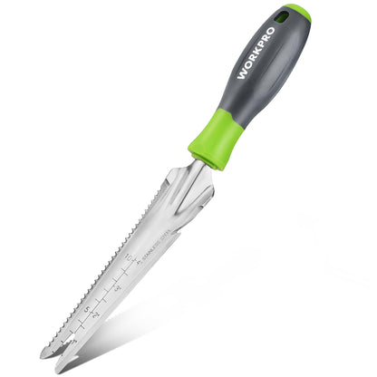 WORKPRO 5-in-1 Hand Weeder Puller, Stainless Steel Garden Trowel