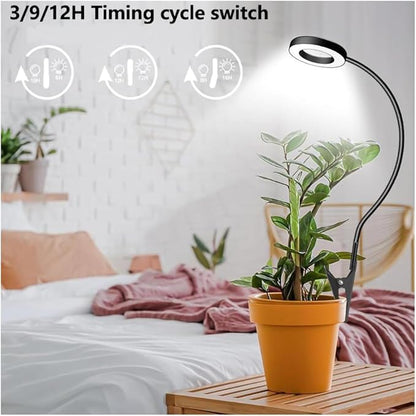 Plant Grow Light, 48 LEDs Full Spectrum Grow Lights for Indoor Plants, Height Adjustable Small Halo