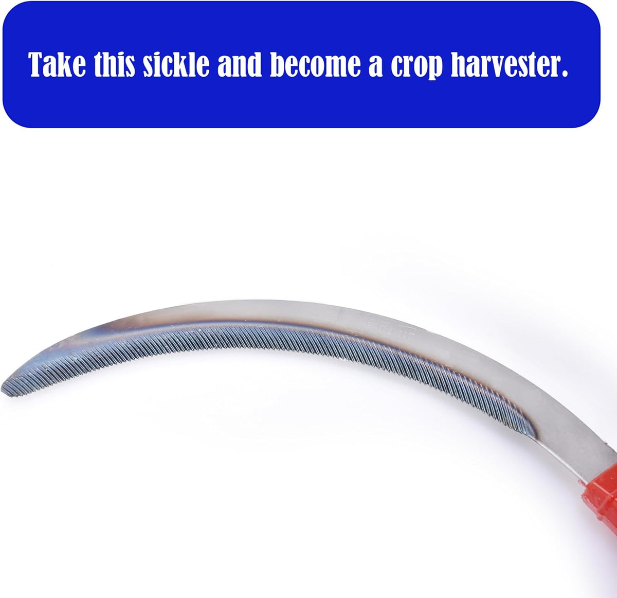 1pce 300mm/11.81in Carbon Steel Billhook Brush Clearing Sickle for Grass,Weeding Tools for