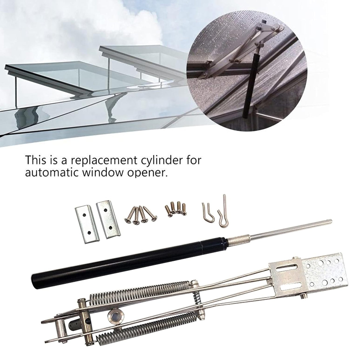 Greenhouse Automatic Window Opener Auto Greenhouse Acessories with Solar Power Sensor Vent Roof