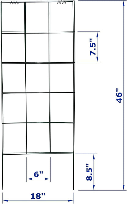 Garden Cucumber Trellis A-Frame Folding Plant Trellis 46 Inch by 18 Inch for Climbing Vegetables