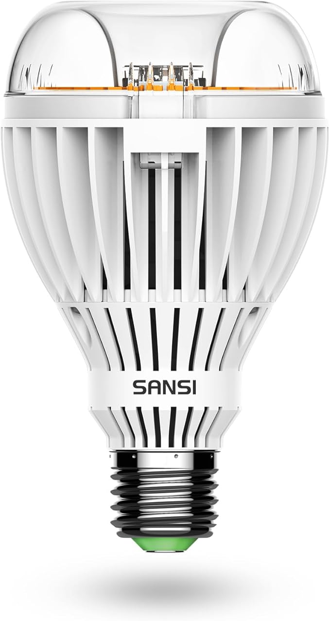 SANSI 350W Equivalent A21 LED Light Bulbs, 5500 Lumens 3000K Light Bulbs, Non-Dimmable E26 Bulb
