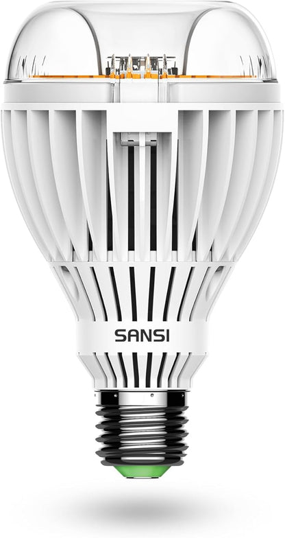 SANSI 350W Equivalent A21 LED Light Bulbs, 5500 Lumens 3000K Light Bulbs, Non-Dimmable E26 Bulb