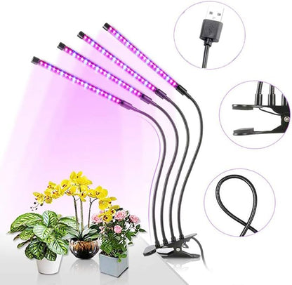 LED Grow Lights for Indoor Plants, 80W Plant Grow Lights Full Spectrum Auto ON Off with 3/9/12H