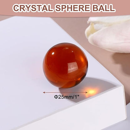 uxcell 25mm/1" Crystal Sphere Ball Glass Solid Decorative Sphere Crystal Ball Prop Ornament for