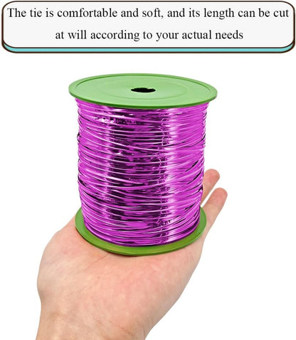 HAHIYO 350Yards/1050Feet/320M Rose Red Metal Twist Ties for Bread Candy Coffee Plant Garden