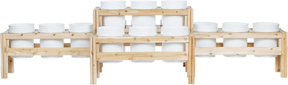 Greenes Fence Two-Tiers Fifteen Bucket Elevated Cedar Wood Garden Frame, 125 in. x 43 in. x 30 in.