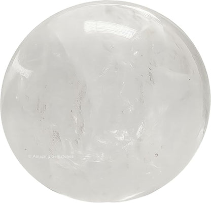 Amazing Gemstone Clear Quartz Crystal Ball with Stand - 2 Inches Crystal Sphere Meditation Balls