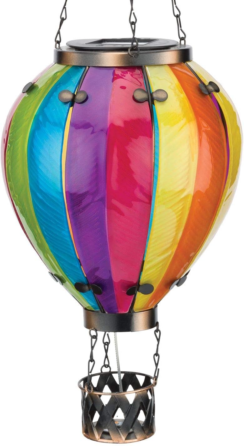 Regal Art & Gift Hot Air Balloon Solar Lantern – Hanging Solar-Powered LED Lights, Waterproof